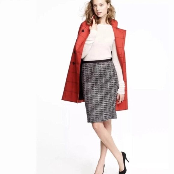 J.Crew No. 2 Pencil Skirt in Midnight Tweed, Size 6 - Picture 2 of 9
